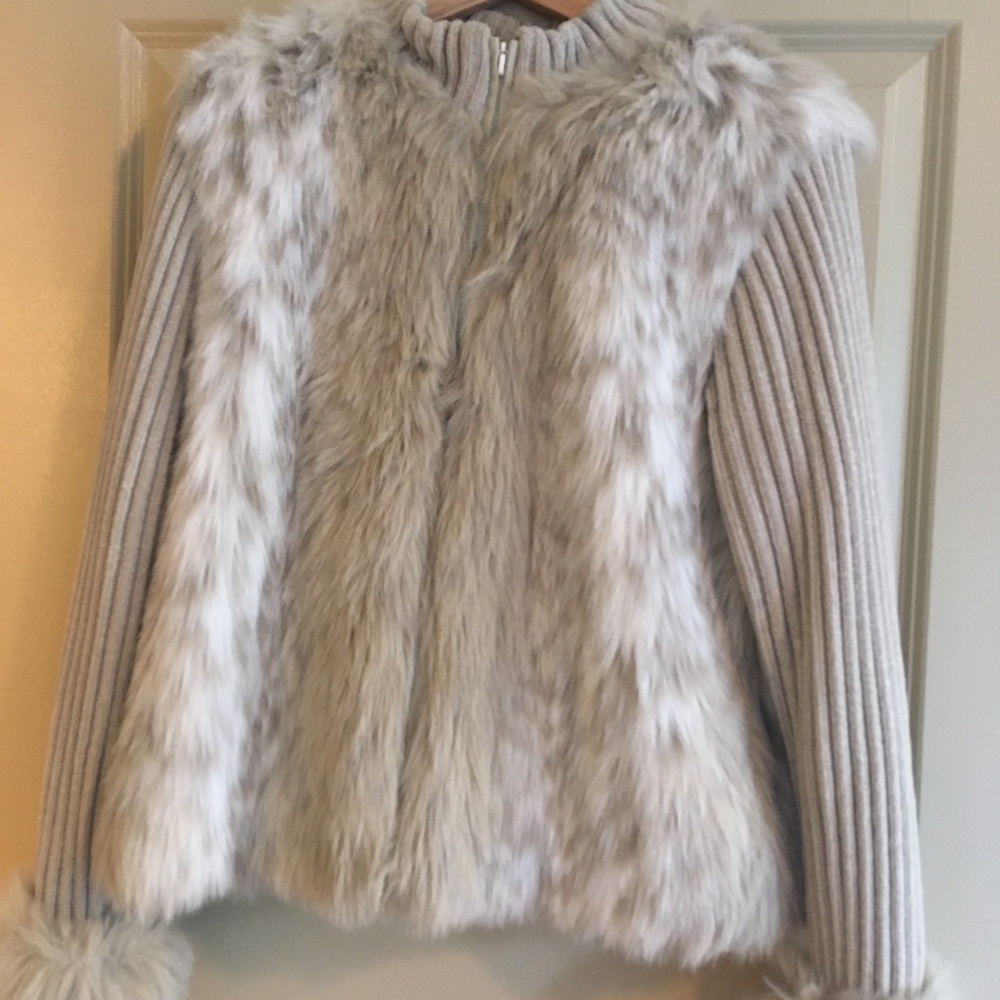 Faux fur jacket